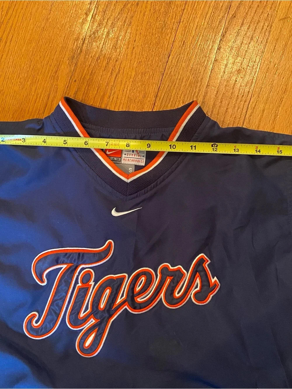 VTG Detroit tigers Nike Pullover Windbreaker Kids Youth Size Small